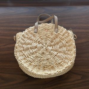 LC Lauren Conrad straw round bag